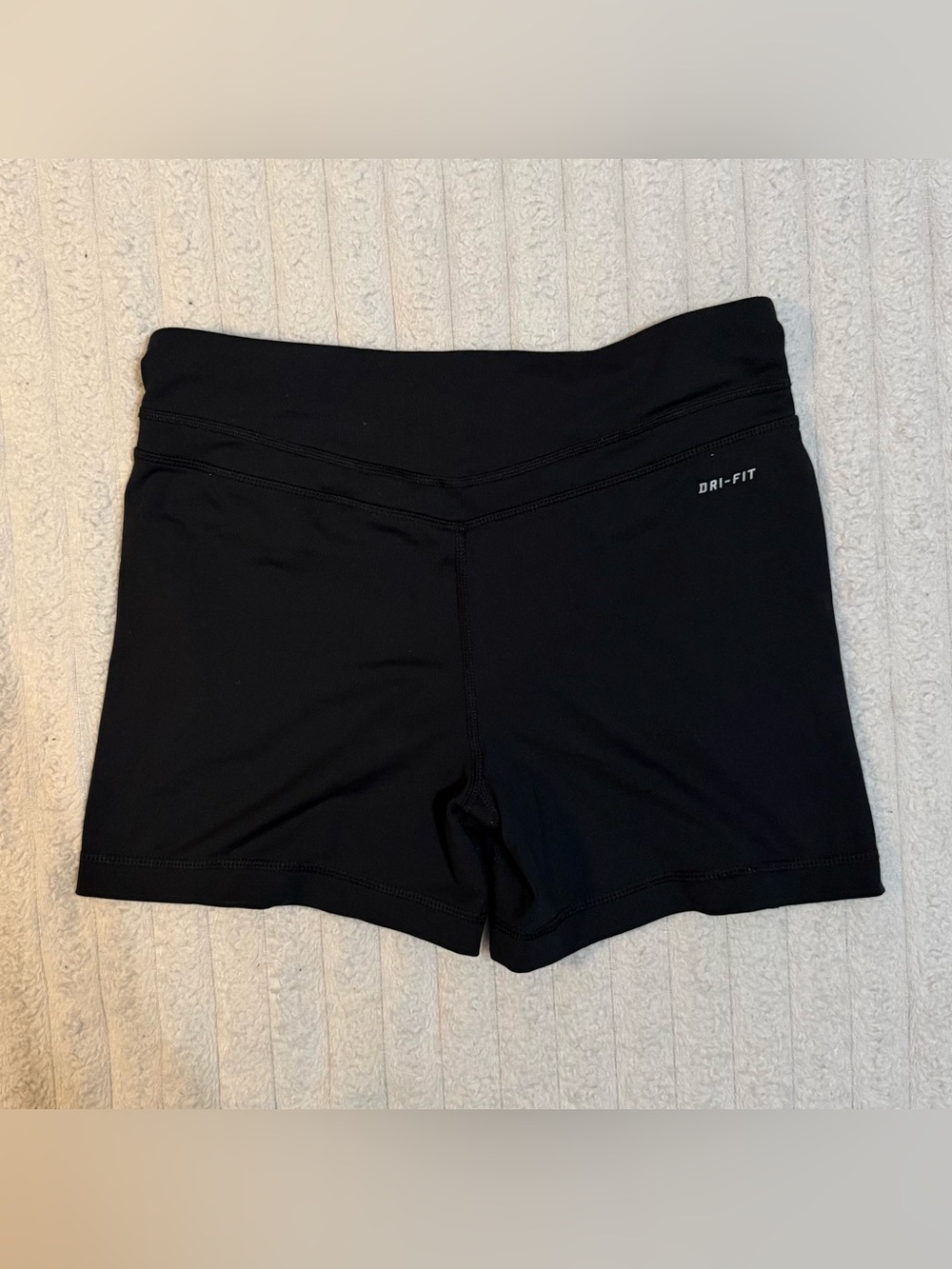 Nike DRI-FIT women’s black stretch athletic pull-on shorts S - Picture 2 of 5